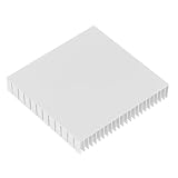 Aluminiowy radiator, uniwersalny mini 120 mm x 120 mm x 20 mm, moduł radiatora High Power do urządzeń półprzewodnikowych do CPU (biały)
