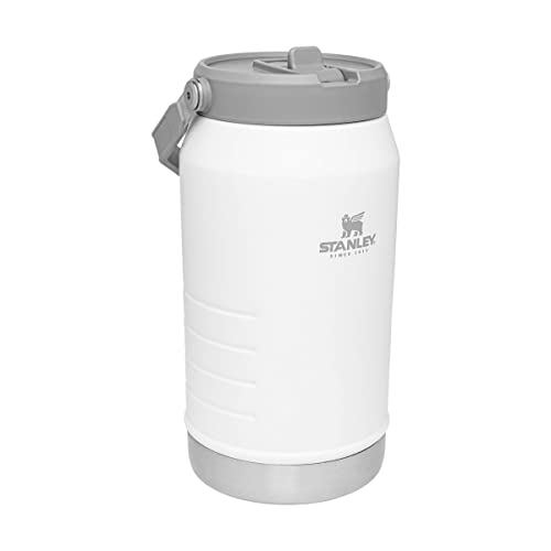 Image of Stanley IceFlow Flip Straw Jug with Handle 64 oz| Twist On Lid and Flip Up Straw | Leak Resistant for Travel and Sports | Insulated Stainless Steel | BPA-Free |Polar