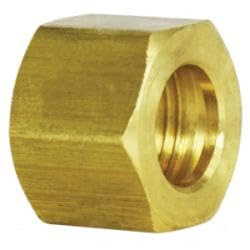 18039L Light Pattern Hex Nut, 1/2 in Compression, Brass (7 Pack)