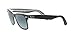 Ray-Ban RB2140 Original Wayfarer Square Sunglasses, Black On Transparent/Blue Gradient Grey, 50 mm