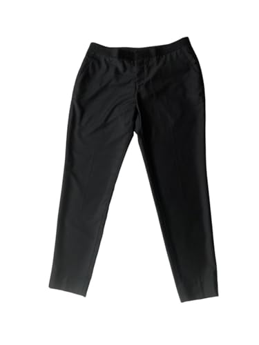 Costume femme noir 2 pièces ensemble veste cintrée et pantalon droit