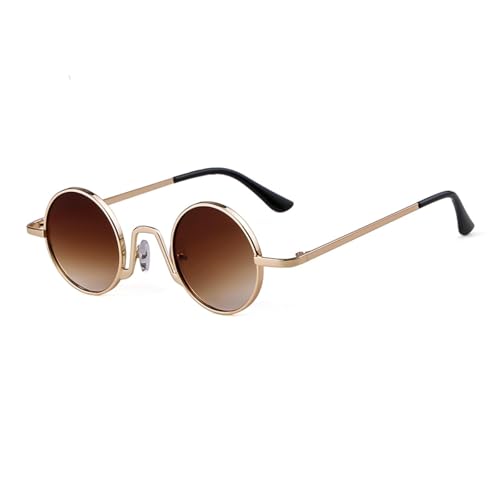 Lunettes de soleil vintage steampunk avec verres ronds haute protection