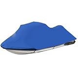 Guangcailun Funda impermeable para motos de agua, tela para exteriores, para motocicletas y barcos, para todo tipo de clima, azul, resistente al sol, al polvo y a la nieve.