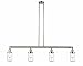 INNOVATIONS LIGHTING 214-PN-G312-LED Dover 3 Light Island Light, Polished Nickel