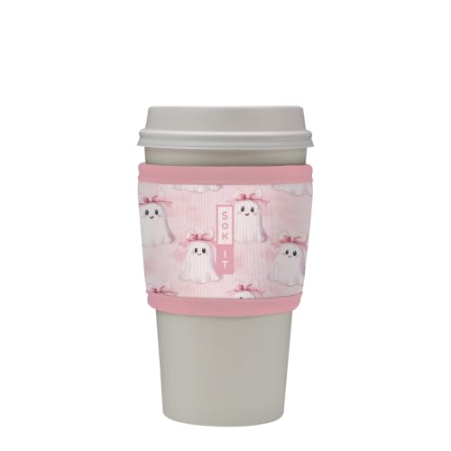 Sok It HotSok Coffee & Tea Reusable Insulated Neoprene Cup Sleeve (Pretty Spooky, One Size Coffee Sleeve)