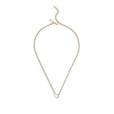 COACH Women's Signature Carabiner Heart Pendant Necklace