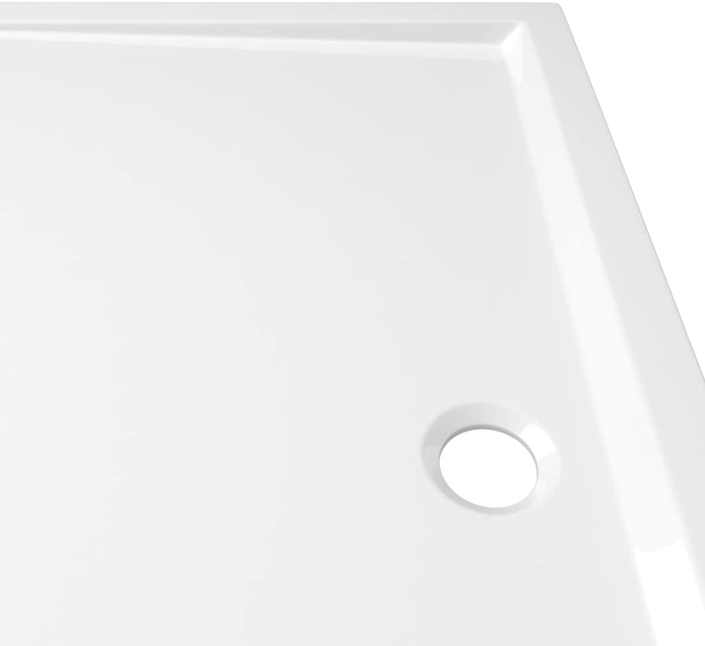 vidaXL Rectangular ABS Shower Base Tray in White