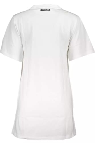 Robe en coton blanc Cavalli Class légère et opaque pour l'été - 2