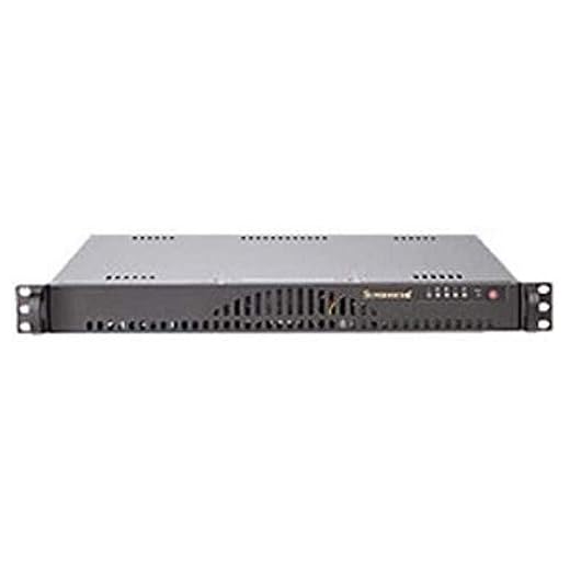 SUPERMICRO CSE-512L-200B ATX 200 W rackmonterbart chassi, 1U, USB - svart