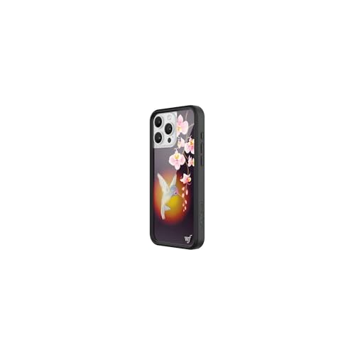Image of Wildflower Cases - Compatible with iPhone 16 Pro Max | Protective Black Bumper, 6.5ft Drop Test Certified, Women Owned Small Business | Nature Floral Aesthetic Trendy Cute | Hummingbird