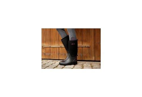 RL24 - Gummistiefel Neolite – Thermostiefel für Stall & Weide – wasserdichte Stallstiefel – Allwetter-Stiefel hoch – Thermo-Reitschuhe in schwarz – Unisex Winterschuhe in Größe 41