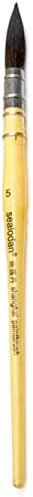Professional Watercolor Mop Brush Petit Gris Pur Paint Brush, Wash/Mop Pure Blue Squirrel, Size 5