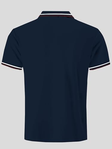 Image of Noble Monk Men's Solid Regular Fit Polo Shirt