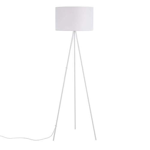 Lampadaire trépied pour coin lecture et salon moderne TEKLED design bicolore