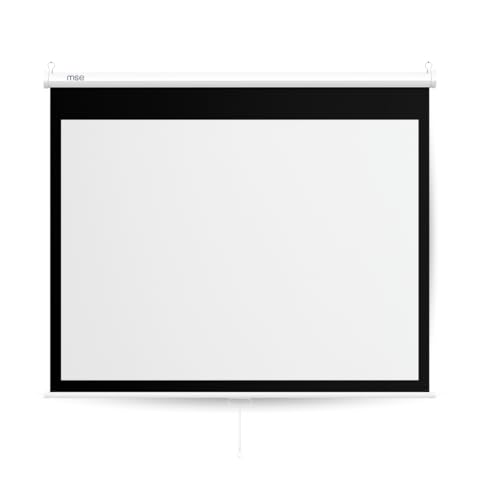 TELA DE PROJEÇÃO 100 POLEGADAS RETRÁTIL SEM TRIPÉ (180X180CM) FORMATO 1:1