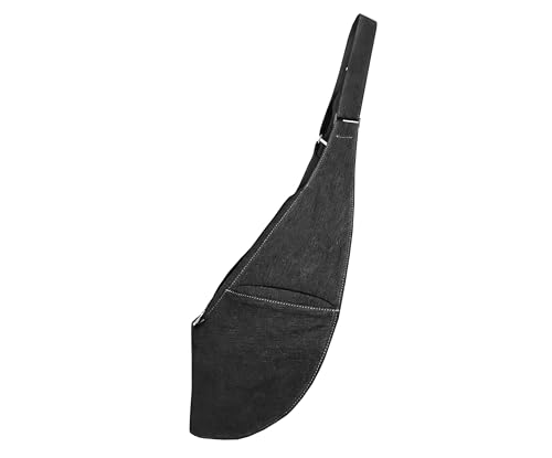 SASH Crossbody Bag - Black Denim Purse for Women - Travel Sling Bag with FRID-Protected Wallet