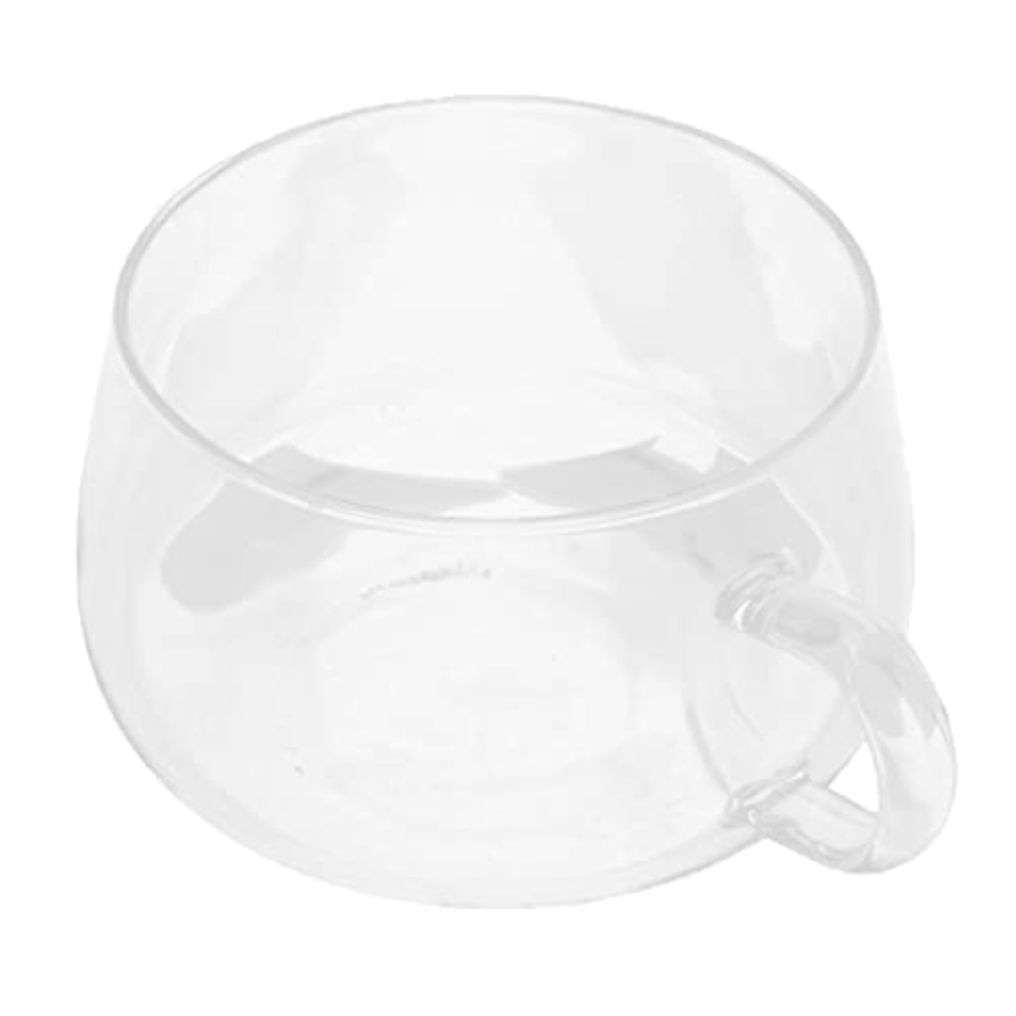 Round Single Wall Clear Handmade Cup, Unique Gift
