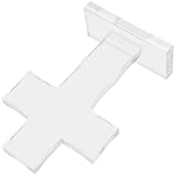 BESPORTBLE Transparenter Acrylkreuz Tischaufsteller mit Stabilem Standfuß Christliches Taufkreuz für Hochzeiten Babypartys und Wohnraumdekoration