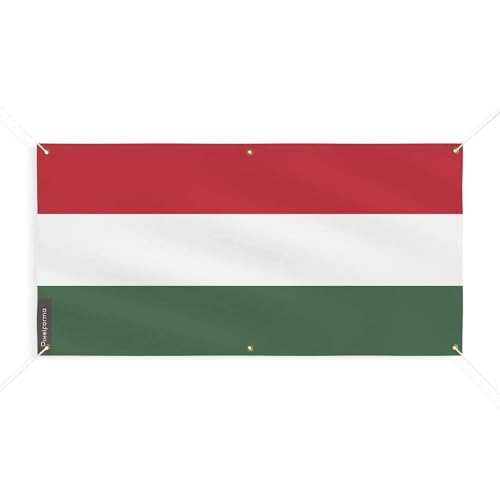 Drapeau de la Hongrie 200x400cm pour pavoiser vos façades et événements