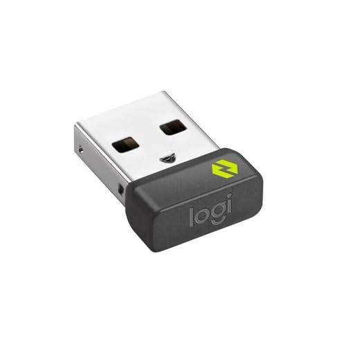 Logitech Bolt USB Receiver, 2.4 GHz Wireless Technology, USB Plug Compatible with All Logitech Unifying Devices Like Wireless Mouse and Keyboard, PC/Mac/Laptop - Black view 2