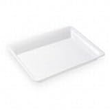 1 X White Plastic Serving Tray, Rectangular 10