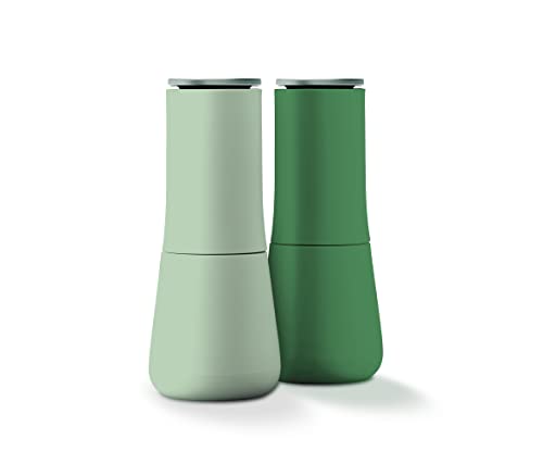 Joseph Joseph Milltop Set-Editions (Sage) Salt & Pepper Mill, 00-0, Green
