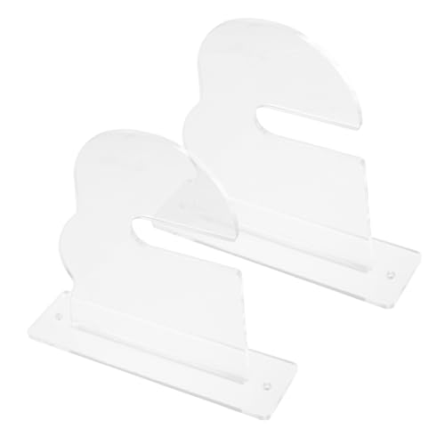 GOOHOCHY 2Pcs Acrylic Wall Mounted Skateboard Holder Horizontal Display Rack for Skateboards and Snowboards Sturdy Storage for Home and Garage Organization