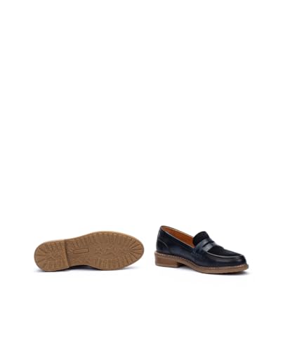 Image of PIKOLINOS Aldaya W8J-3541 Women's Loafers - Premium Calfskin Leather Slip-On - Lightweight Comfort, Removable Insole, Medium & Wide Width Ergonomic Everyday Support