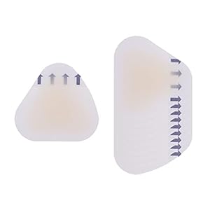 Healifty 10Ps H Besheme Voo Blaen Gel Ble Pads Gip e Voo en e Ble Bges Ping Voo Blaen Vouwen