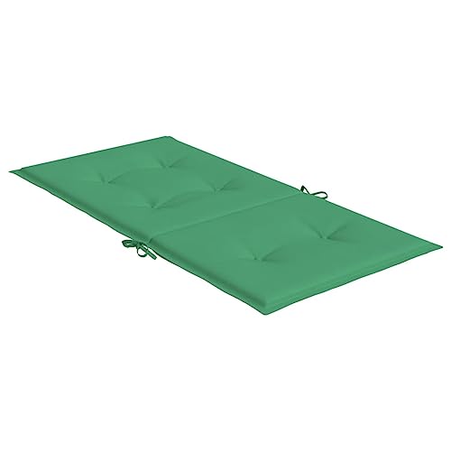 Coussin de chaise de jardin imperméable et antidérapant lot de 2 rembourré mousse vert - 6