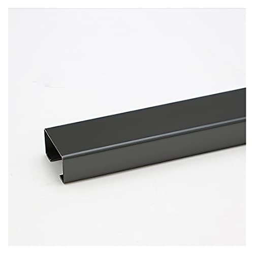 Canaleta para cables de acero inoxidable negro, kit duradero para gestión de cables que soporta 3, 5, 7, 13, 18, 30, 60 o 90 cables, cubierta protectora para cables metálica (L1 m, W24 mm, soporta 5 cables) miniatura 1
