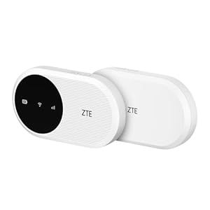 ZTE U10, Wi-Fi 6/4G LTE Mobile Wi-Fi, unlocked low cost portable hotspot, connects to 32 Devices, 2000mAh Battery, built in antenna for enhanced speeds, FREE SMARTY SIM Card- Pebble White