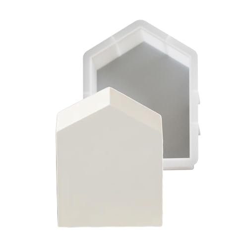 家の形をした金型 3 食品グレード鋳造用ユニークなブックエンドクラフトアクセサリー芸術的な家の金型