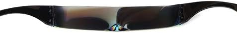 PLOPLO 2 Pack Futuristic Cyclops Monoblock Shield Mirrored Sunglasses Sunglass Glasses - Image 5