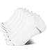 Nautica - Calcetines atléticos con control de humedad para mujer (6 unidades) - Blanco - Tamaño del zapato: 34-40 EU