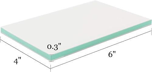 Tosnail 16 Pack 4" X 6" Rubber Stamp Carving Blocks, Soft Rubber For Beginners And Professional Craft Project - Green #TOP1