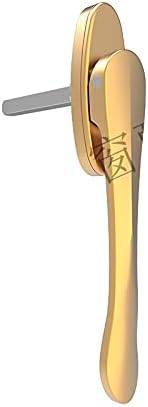 Window Handle,Window Handles for Upvc Windows Aluminum Alloy Casement Window Screen Window Handle Folding Door Thin Flat Square Steel Handle (Color : Black)