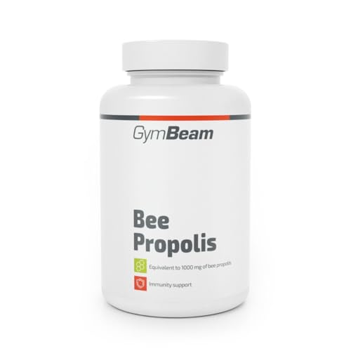 GymBeam Propoli d‘Api Naturale - Propoli Pura - Propoli in Capsule - Supporto del Sistema Immunitario, 60 Capsule, Per uno Stile di Vita Sano, 90 cps
