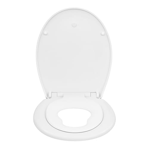 WOLTU Toilettensitz Wc Sitz Deckel Absenkautomatik, Kunststoff, Fix-Clip,...