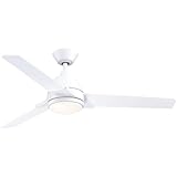 Fanimation Pyramid 52 inch Indoor/Outdoor Ceiling Fan with LED Light Kit - Matte White