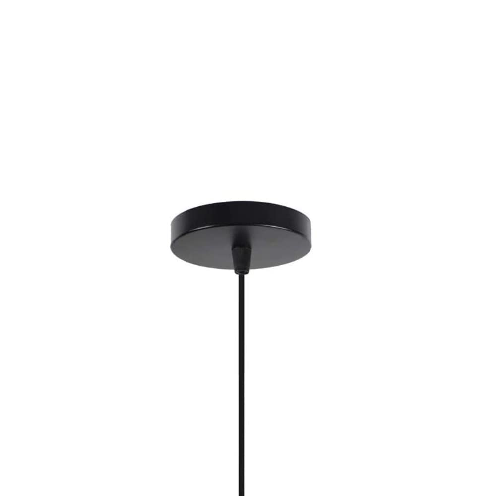 Vetrineinrete® Lampadario da soffitto pendente a sospensione di forma rotonda traforato plafoniera lampada portalampada con attacco e27 arredamento casa moderno (Nero) P52