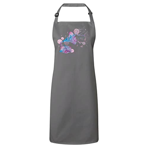 Tablier cuisine peinture abstrait encre pour cuisiner sans taches