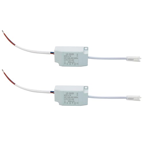 4-7W LED Driver, Constant Current 300mA AC 85-265V Output 15-26V SM Male Connector External Power Supply Rectifier Transformer for LED Ceiling Light