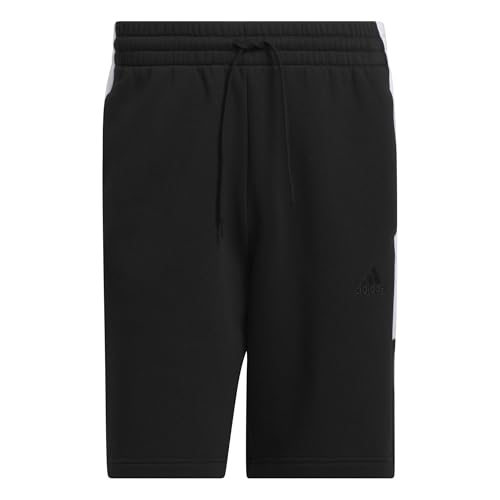 Short Essentials en Polaire 3 Bandes Color Block Adidas pour Homme