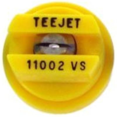 TeeJet TP11002VS VisiFlo Flat Fan Spray Nozzle - 110Â° - 0.2 GPM - Yellow (Pack of 12)