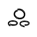 Carbon Steel Black Oxide Spring Lock Washers Set M8-M30 Grade 8. Standard Size Gasket Fastener Accessories for Industrial Use(M24 20pcs)