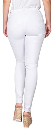 2LUV Women's Ripped Stretchy 5 Pocket Skinny Distressed Denim Jeans3