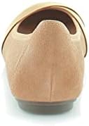 Vionic Women's Spark Maria Ballet Flat- Supportive Suede Walking Shoes That Include Three-Zone Comfort with Orthotic Insole Arch Support, Medium and Wide Fit Toffee 6.5 Medium US | Image 5