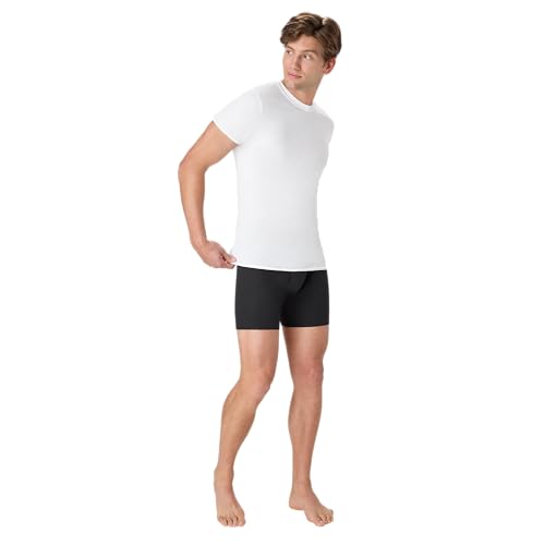 Image of Hanes Men's Ultimate Undershirt ComfortBlend Slim Fit Tees for Men, Moisture-Wicking