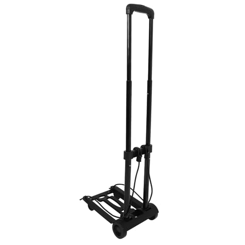 Carrito plegable portátil compacto con cuerda elástica